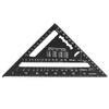 Triangle Ruler 7in Carpenter Square Aluminum 90 Degrees 45 Degrees Portable Woodworking Measuring