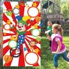 Halloween Joker Game Sandbag Flag Throwing Banner Sandbag Game Flag Hanging Support