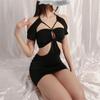 Leaky P Erotic Underwear Sexy Nightclub Hip Wrap Passion Hollow Perspective Women's Suit Uniform Seduction Clothes Pajamas