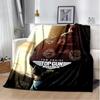 Top Gun Classic Movie Sign 3D Blanket,Soft Throw Blanket for Home Bedroom Bed Sofa Picnic Travel Office Rest Cover Blanket Kids