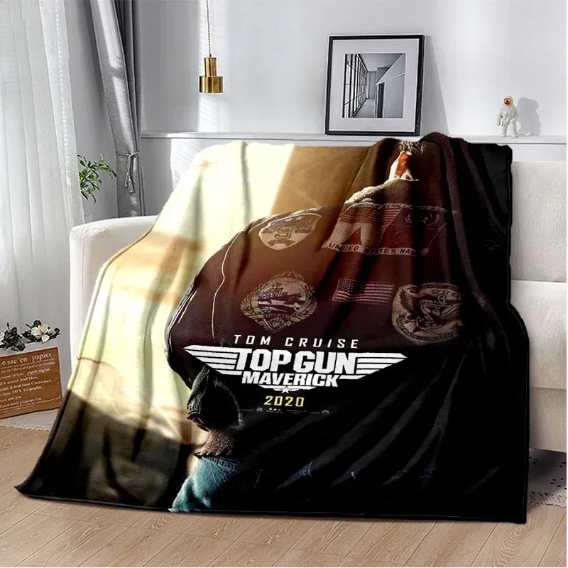 Top Gun Classic Movie Sign 3D Blanket,Soft Throw Blanket for Home Bedroom Bed Sofa Picnic Travel Office Rest Cover Blanket Kids