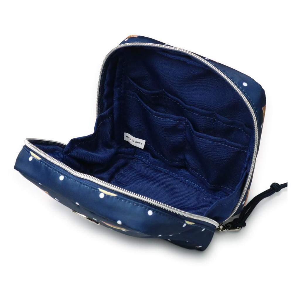 Paul Joe Accessoires Pouch Exclusive Cosmetic & PJA-P1242, Custom-Made Model, Pouch, Multi-Case, Square, Travel, Navy, Women's