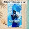 Beach TowelCentral Cee Custom Name Text Personalized Soft Towel for Beach Pool Indoor Home Decor Gift