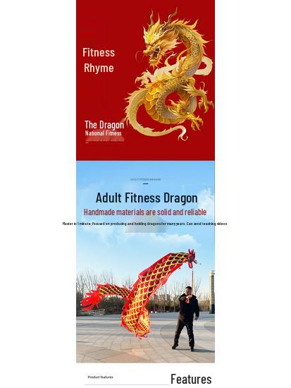 Double-Sided Dragon Dance Ribbon for Beginners - Adult Fitness & Square Dancing
