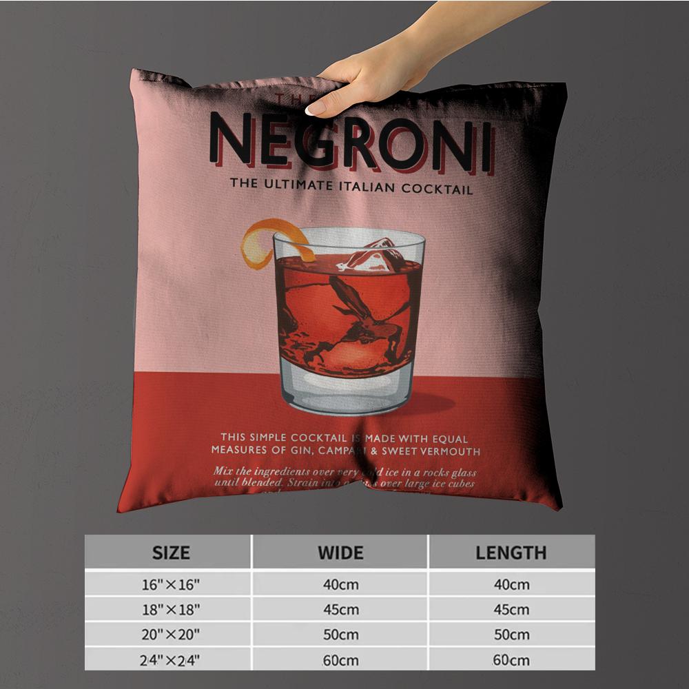 Pillow Case luxurious home office, sofa decorative Multi sized car seat cushions, pillowcases Negroni Cocktail