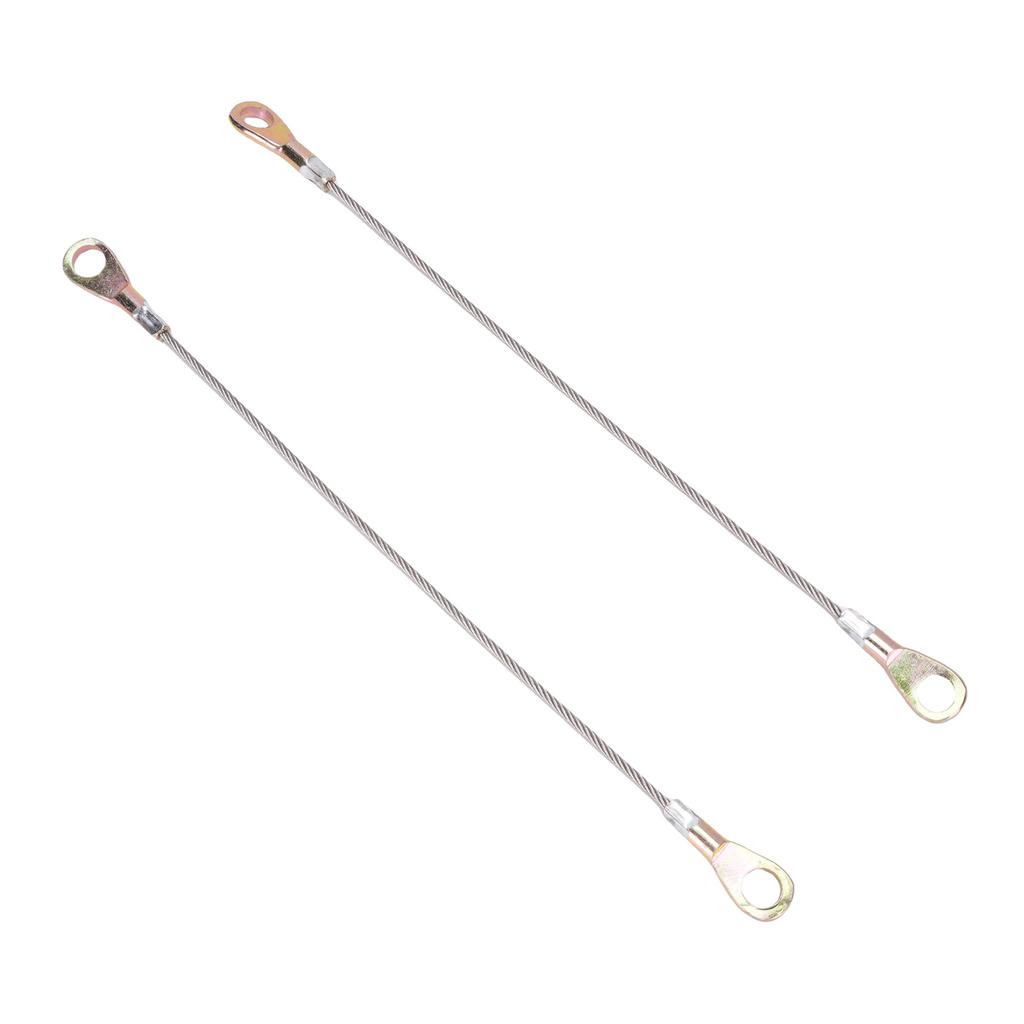 2Pcs 10.6in Tailgate Cable Hook Stainless Steel Wire Automotive Tailgate Cable Replacement for Mule 3000 3010 3020