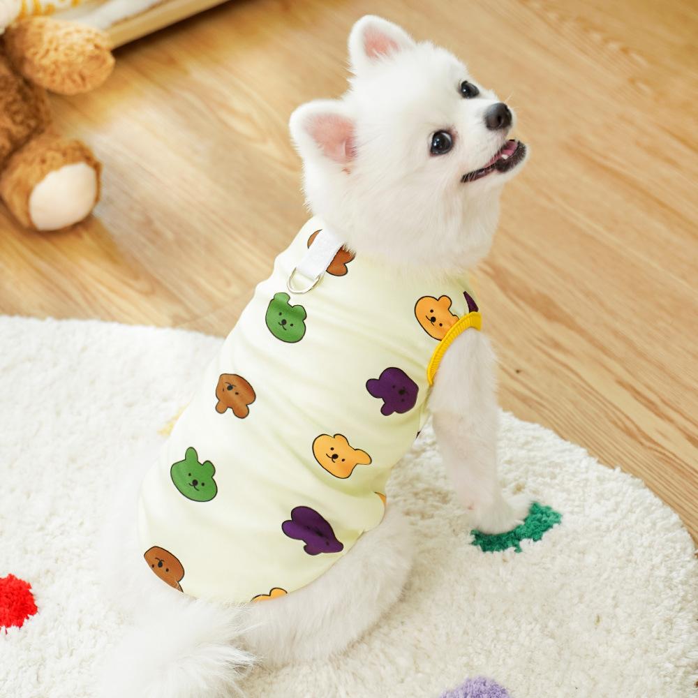 Autumn Wear Bear Cat Big Dog Autumn and Winter Dog Warm Pet Clothes Dog Vest Cat Vest Supplies
