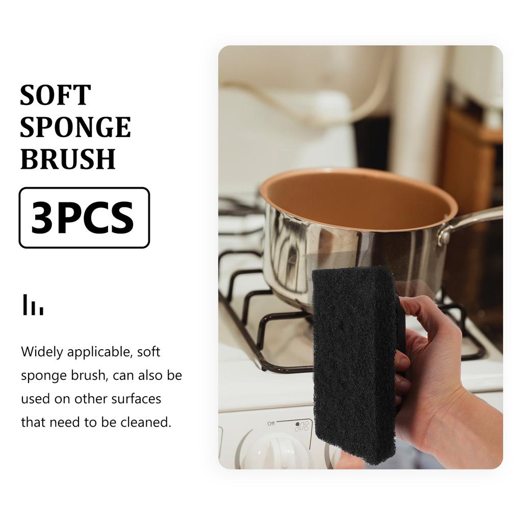 3 Pcs Grill Cleaning Brush Bbq Grilling Handheld Gas Portable Accessory Household Barbecue Scrubber Accessories Stainless Steel