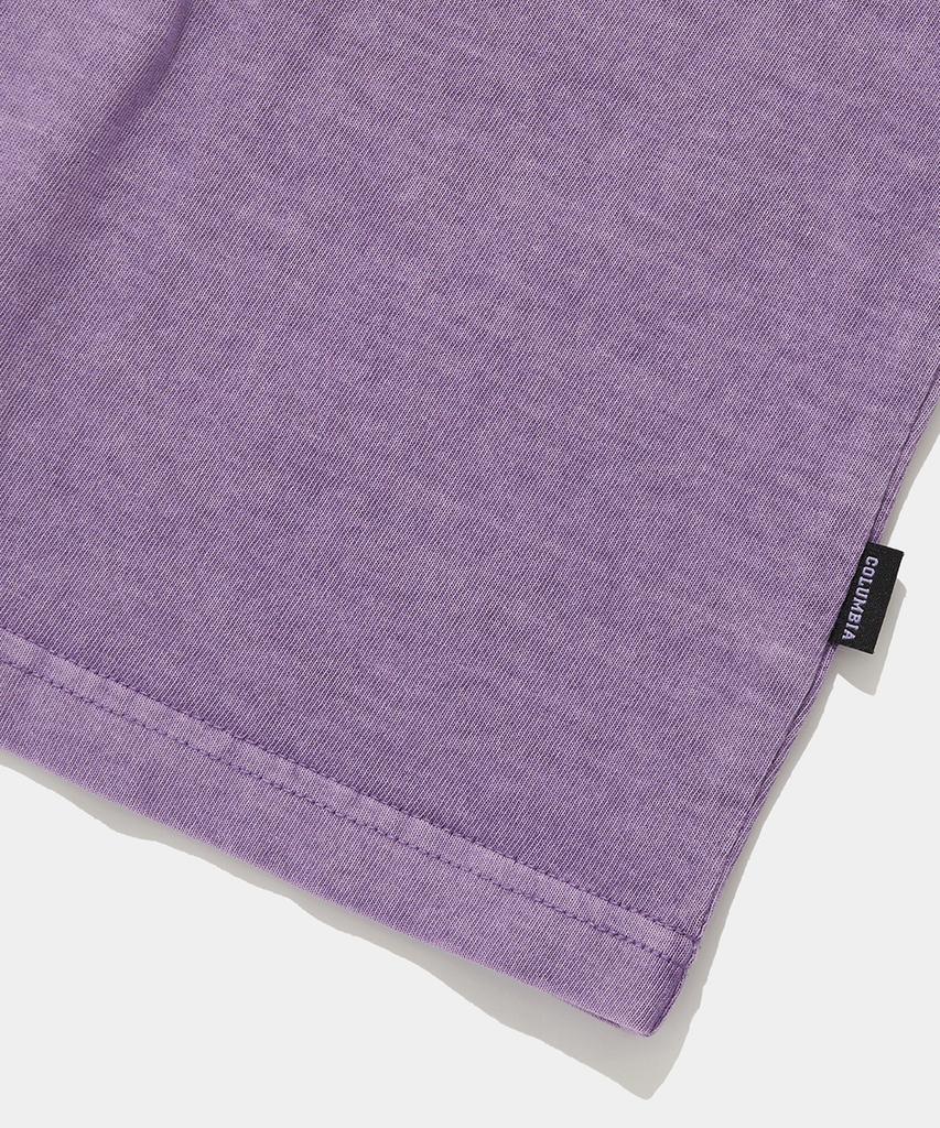 COLUMBIA UNIVERSITY Columbia Tot Dyed S/S T-Shirts_Vintage Purple