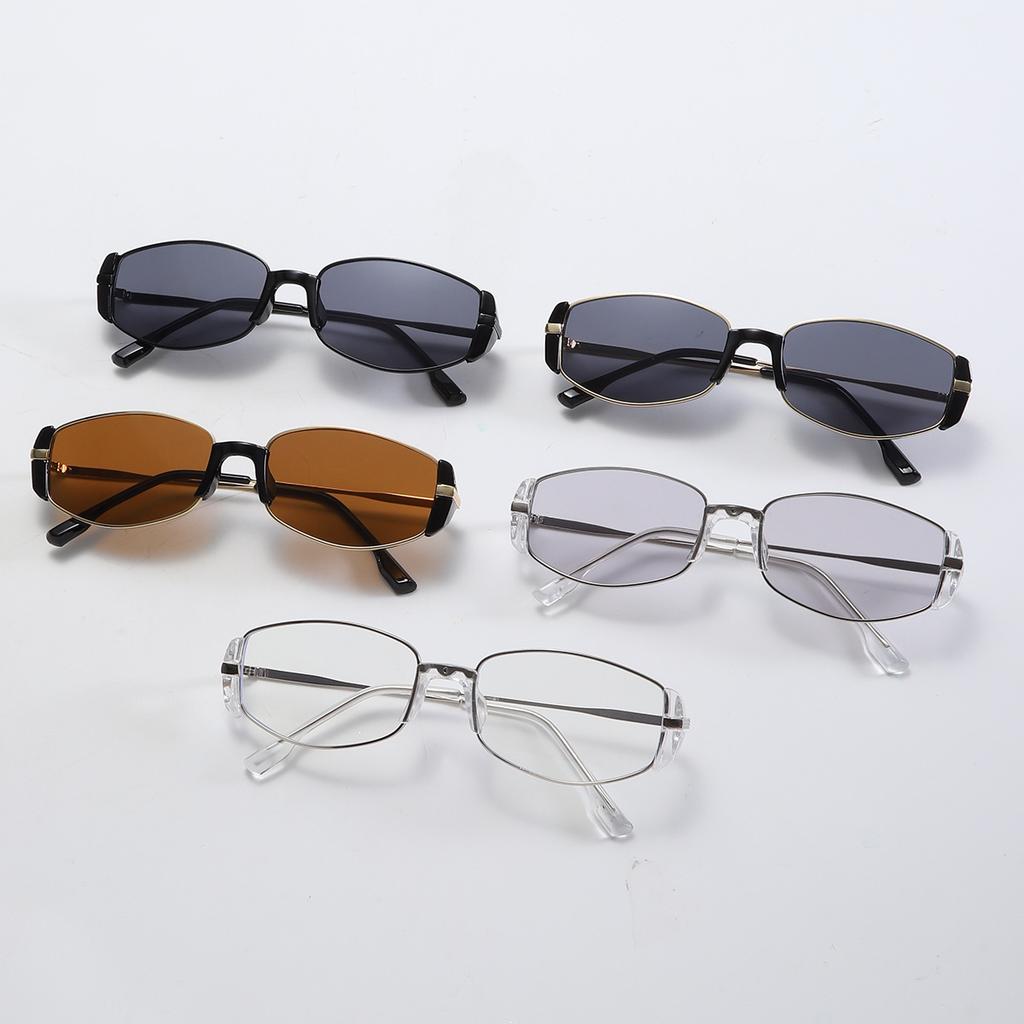 High Quality Ellipse Sunglasses Women Metal Frame Glasses Vintage Brand Round Sun Glasses For Men Shades Female Eyewear