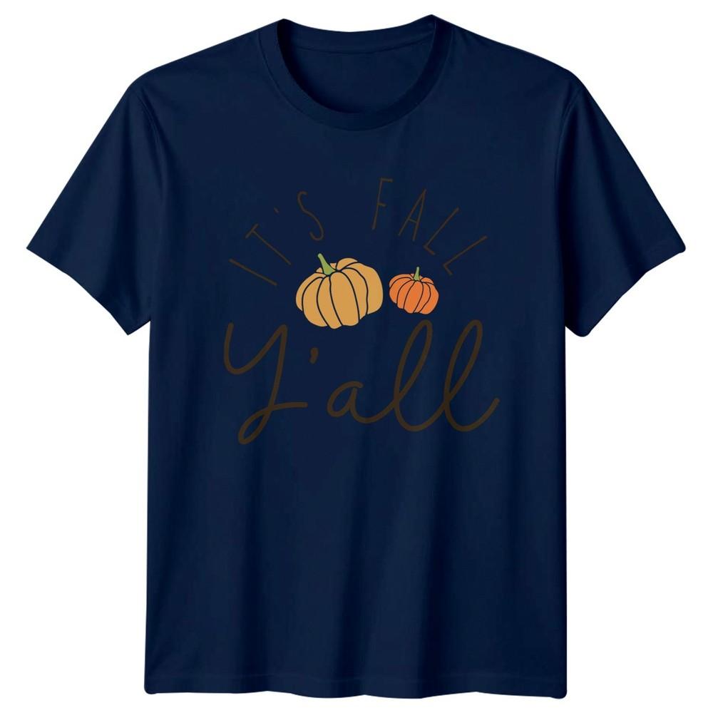 Its Fall Yall TShirt Pumpkin Autumn Harvest Seasonal Gift For Him And Her