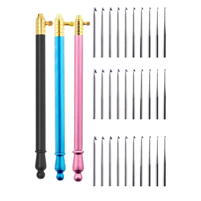 Crochet Hook Kit with Interchangeable P for Crafting Projects
