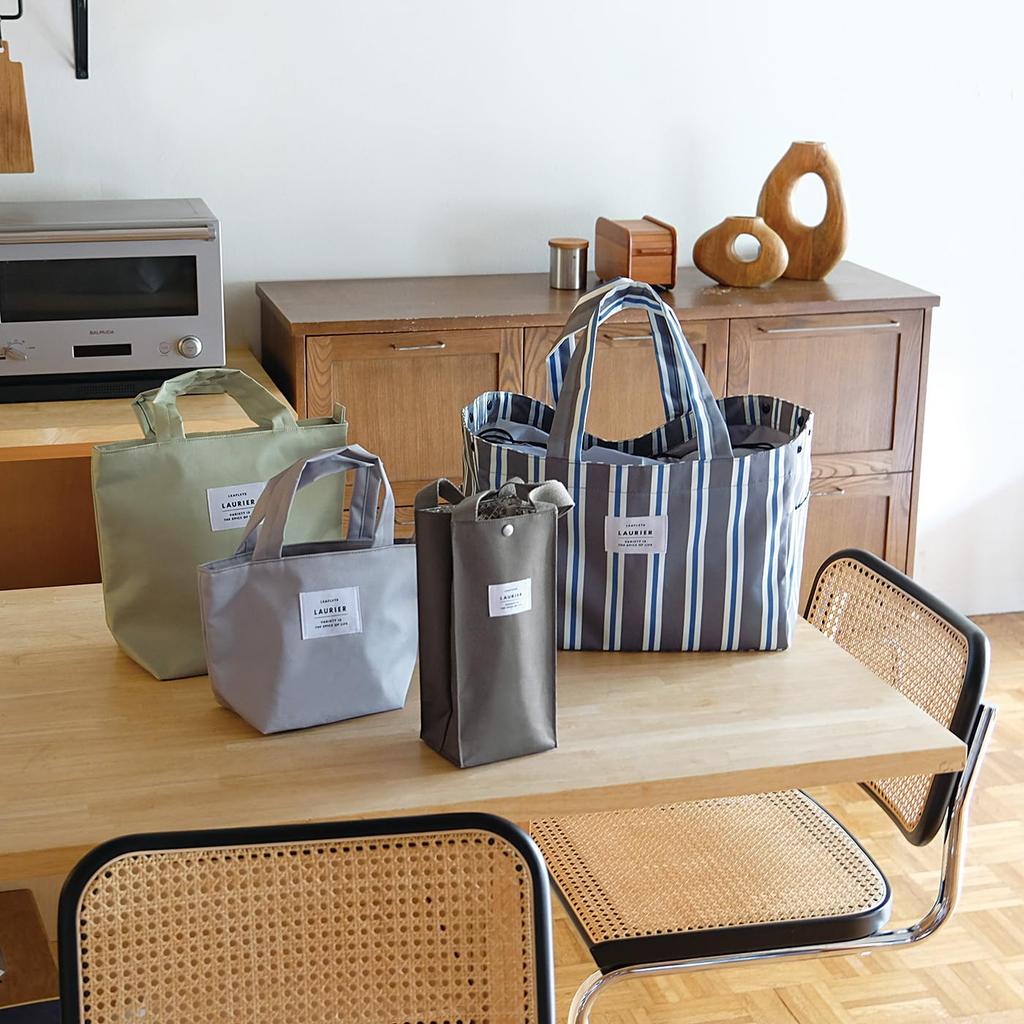 L Commune Insulated Lunch Tote, Laurier, Medium, Olive, CLB-429