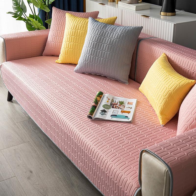 Summer Ice Silk Latex Sofa Mat Non Slip Four Seasons Universal Full Cover Sofa Cover Sectional Sofa
