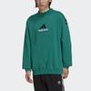 Adidas Originals Eqt Logo Embroidered Sport Crew Neck Sweatshirt Men Tops Green HG8093