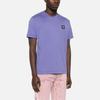 Stone Island Ss24 Solid Logo Patch Round Neck Short Sleeve T-Shirt Men Tops Grape-Purple 801524113-V0047