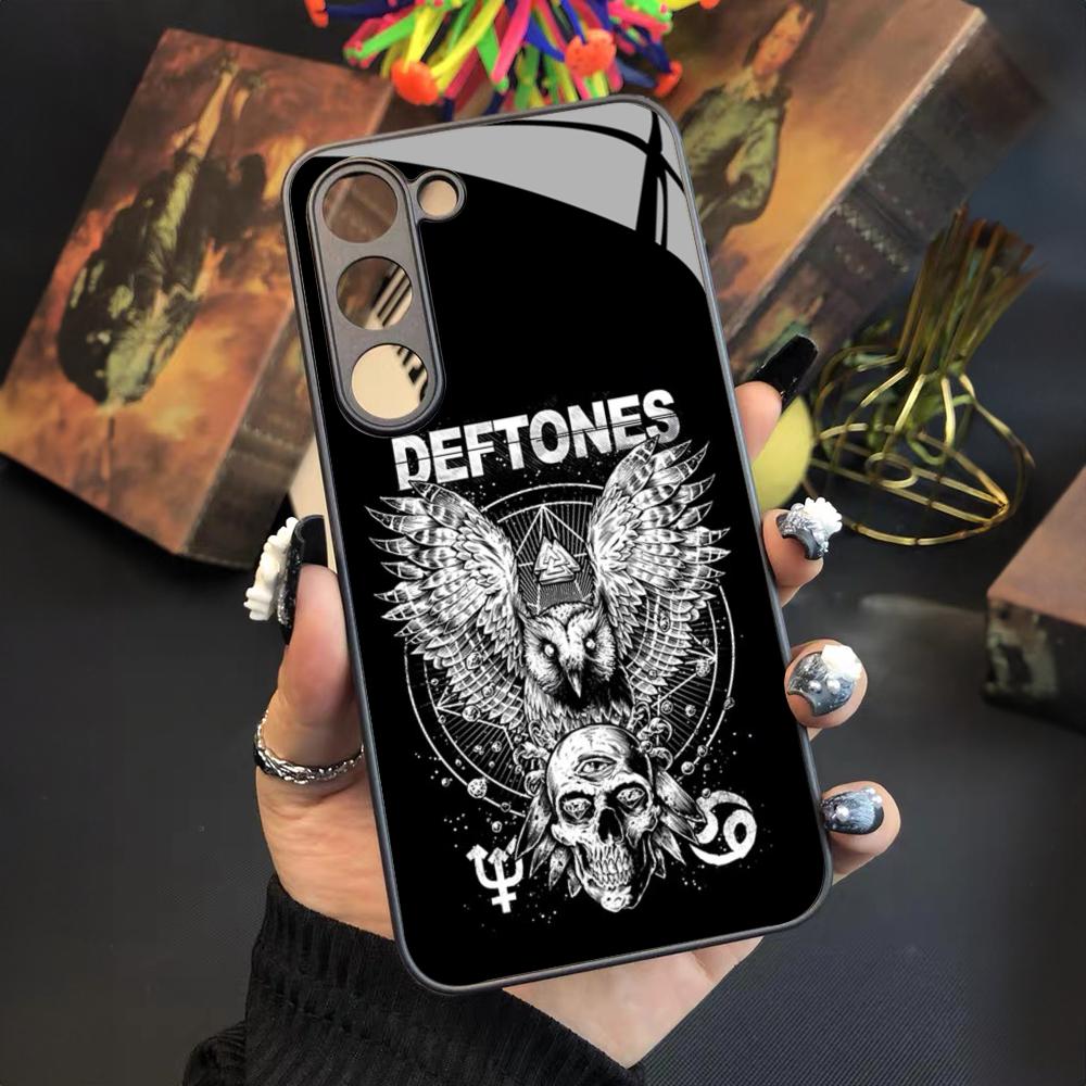 Fashion Deftones Phone Case For Samsung Galaxy S26 S25 S24 S23 S22 S20 S21 Ultra Plus Fe Colored Silver Cover