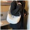 Canvas Bag Women New Korean Style Minimalist Student Instagram Hong Kong Style Shoulder Crossbody Bag Messenger Bag
