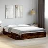 VidaXL Bed Frames with Drawers Smoked Oak 160x200 Cm Engineered Wood, Bed, Storage Bed, Double Bed Frame, Bed 3280647