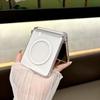 Suitable for Samsung Zflip7 Mobile Phone Case New Folding Screen Full Inclusive Transparent Simple Shaft Ultra Thin Magnetic Protection Case