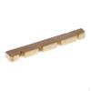 Elektrischer Bass Messing geschlitzte Sattel geschnitztes Instrument Ersatzteile - 42x3mm