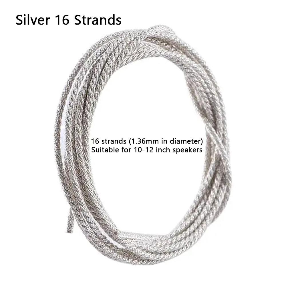 1Pcs 1 Meter Speaker Lead Wire 8/12/16/24/28/32 Strands Repair Braided Copper Wire Copper Speaker Cable for 4-18 Inch Speakers