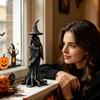 Halloween Resin Witch Figurine Decoration for Indoor or Outdoor Home Decor