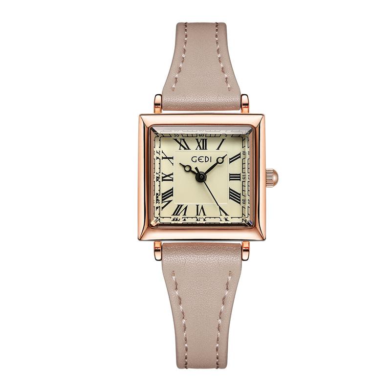 Creative Small Waist Belt Watch Student Small Square Disc Retro Watch Simple Quartz Ladies Watch