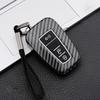 Carbon Fiber Auto Key Fob Case Cover Fit For Toyota C-Hr Chr Rav4 Rav 4 Corolla Camry Avalon Land Cruiser Prado Prius