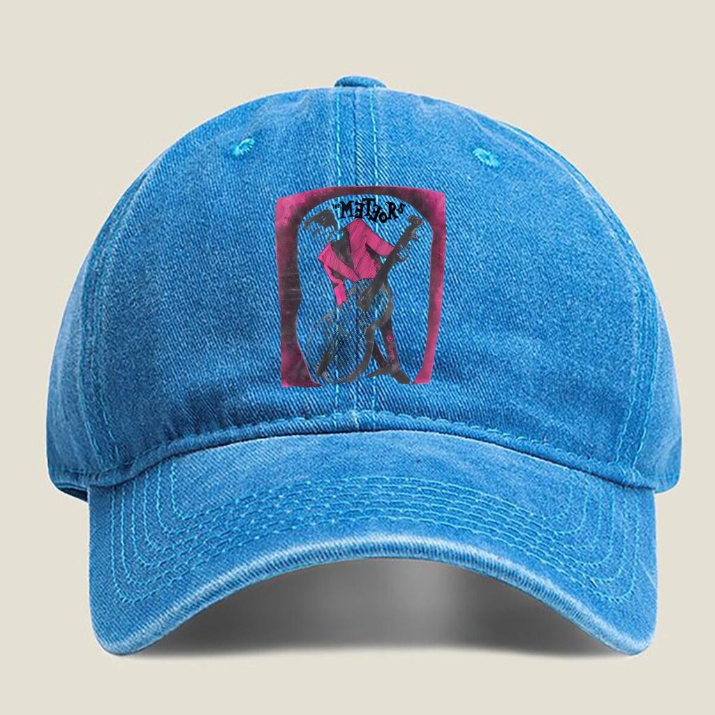 Meteors Band Poster Fashion Washed Baseball Cap Outdoor For Womens Unisex Female Beach Dad Hat Hip Hop