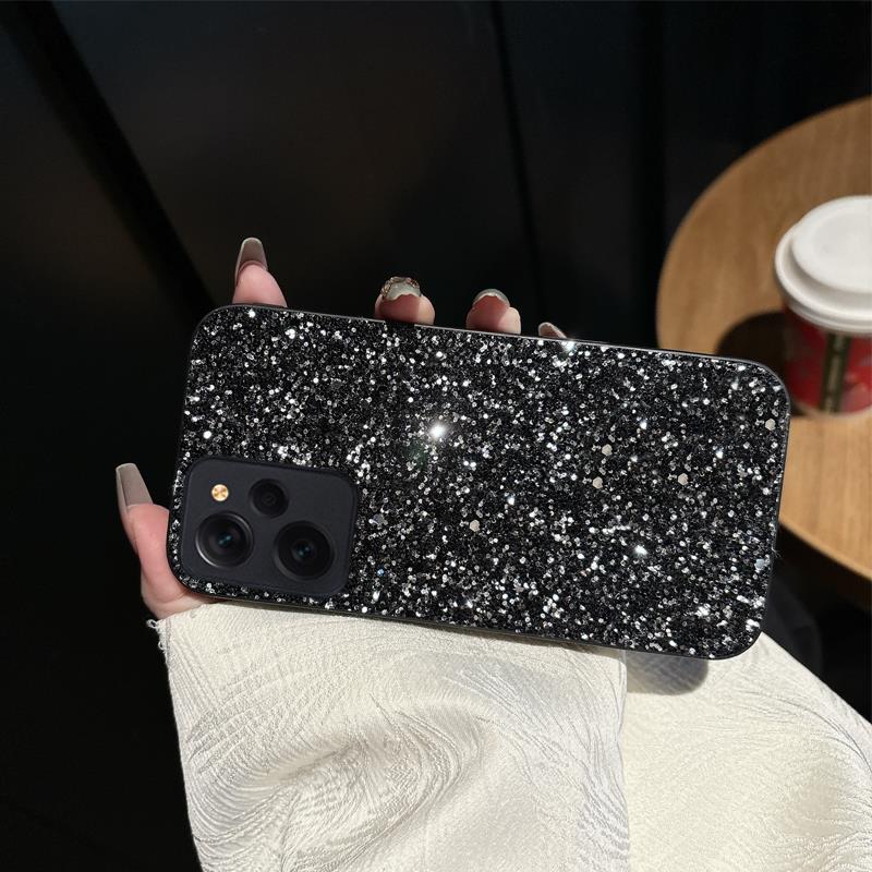 Luxury Black Rhinestone Glitter Diamond Leather Fashion Phone Case For Xiaomi Redmi Note 11 12 13 Plus Pro + 4G 5G 11S 12S Cover