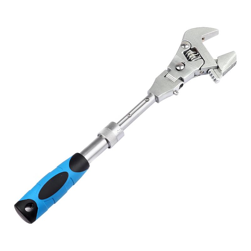 Youmaida Y7048 5-in-1 Extendable Rotating Head Ratchet Wrench 10 inch