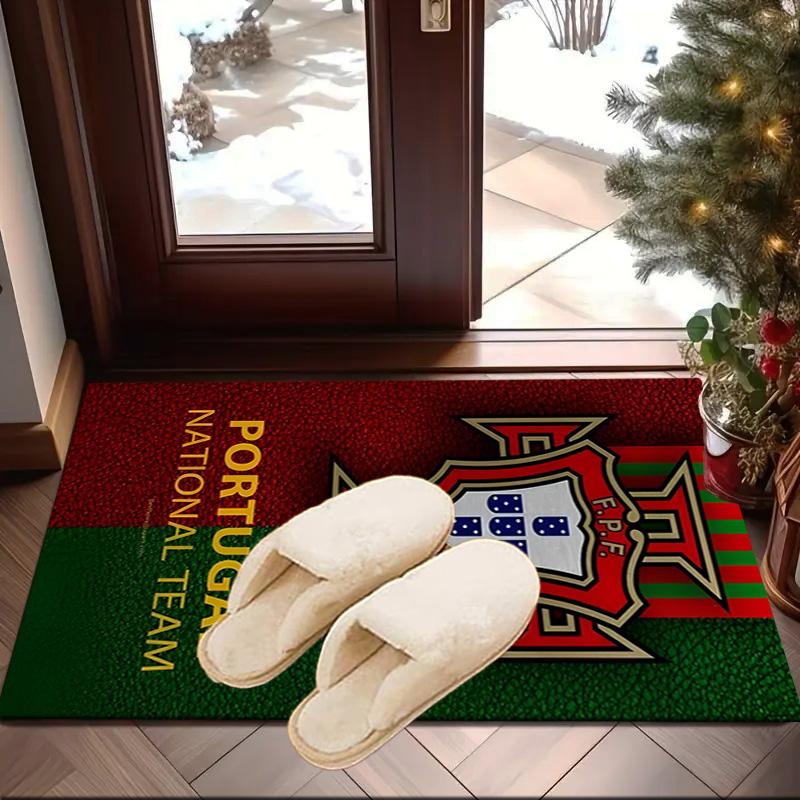 Portuguese Football Federation Crest Area Rug Office rug, Chair Rug, Decor Carpet Livingroom bedroom Mat, Large Size Fan gifts Christmas gifts
