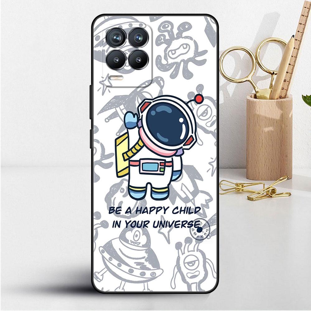 Hülle für Realme 8 C21y GT Neo 2 3 8i C21 7 C11 6 C12 C35 C3 GT 9 Pro C12 Master Funda Handyhülle Astronaut Universum