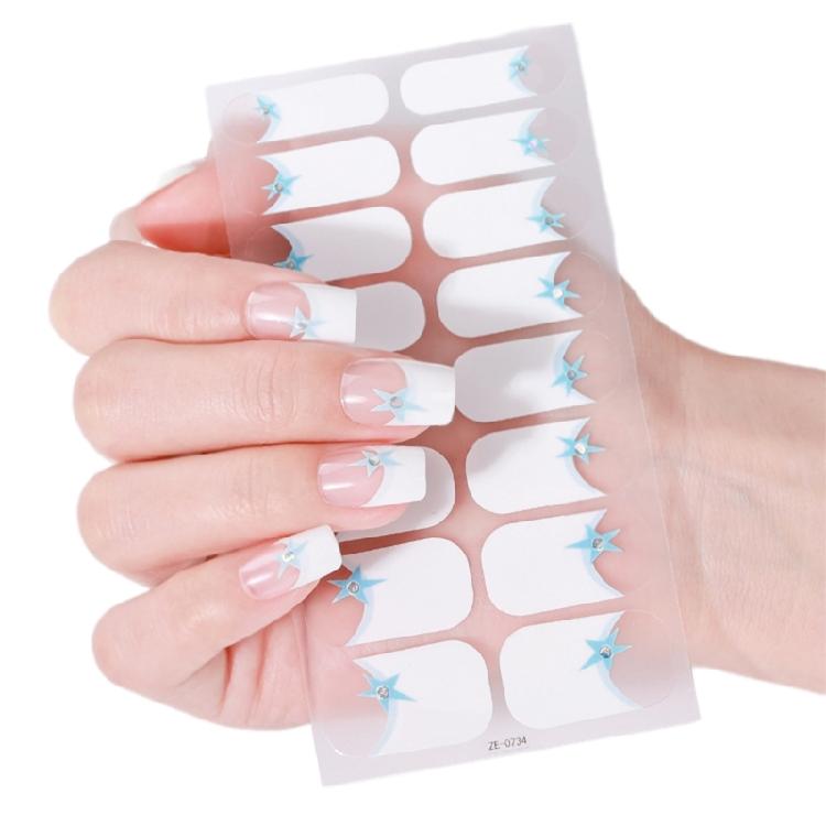 Valentine's Day Full Wrap Nail Stickers Nails Polish Strips Adhesive DIY Nails Art Decals Manicure Accessories
