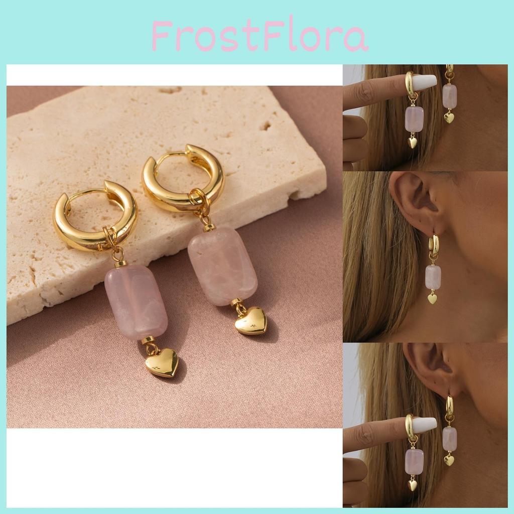 Fashionable Light Purple Heart Earrings For Women Fall 2023 Collection