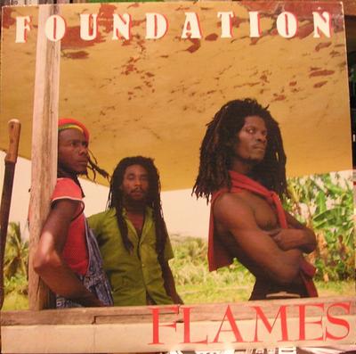 LP Record FOUNDATION - Flames MLPS9807 Mango 1988 US Reggae, Ska & Dub Used