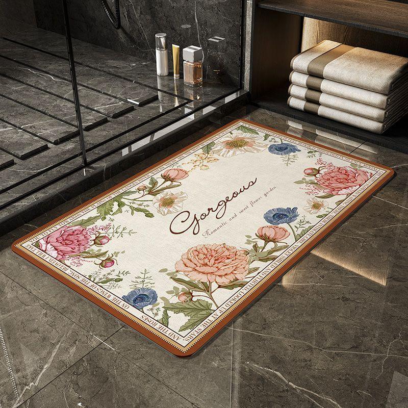 Toilet Floor Mat, Diatom Mud, Bathroom Water-absorbing Non-slip Mat, Door Mat Entering the Door, Toilet, Kitchen Door Mat
