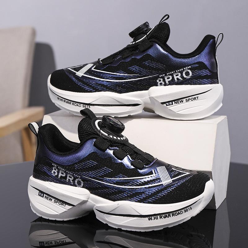 Men's Shoes Breathable All-match Mesh Shoes Sports Rotary buckle Shoes Men's All-match Wear-resistant Running Shoes for Men
