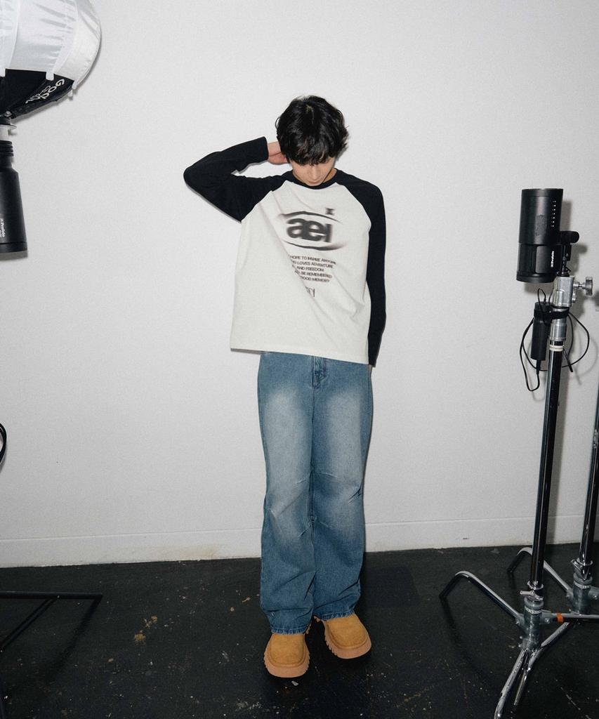 MINAV Archive Symbol Raglan T-Shirt [Cream]