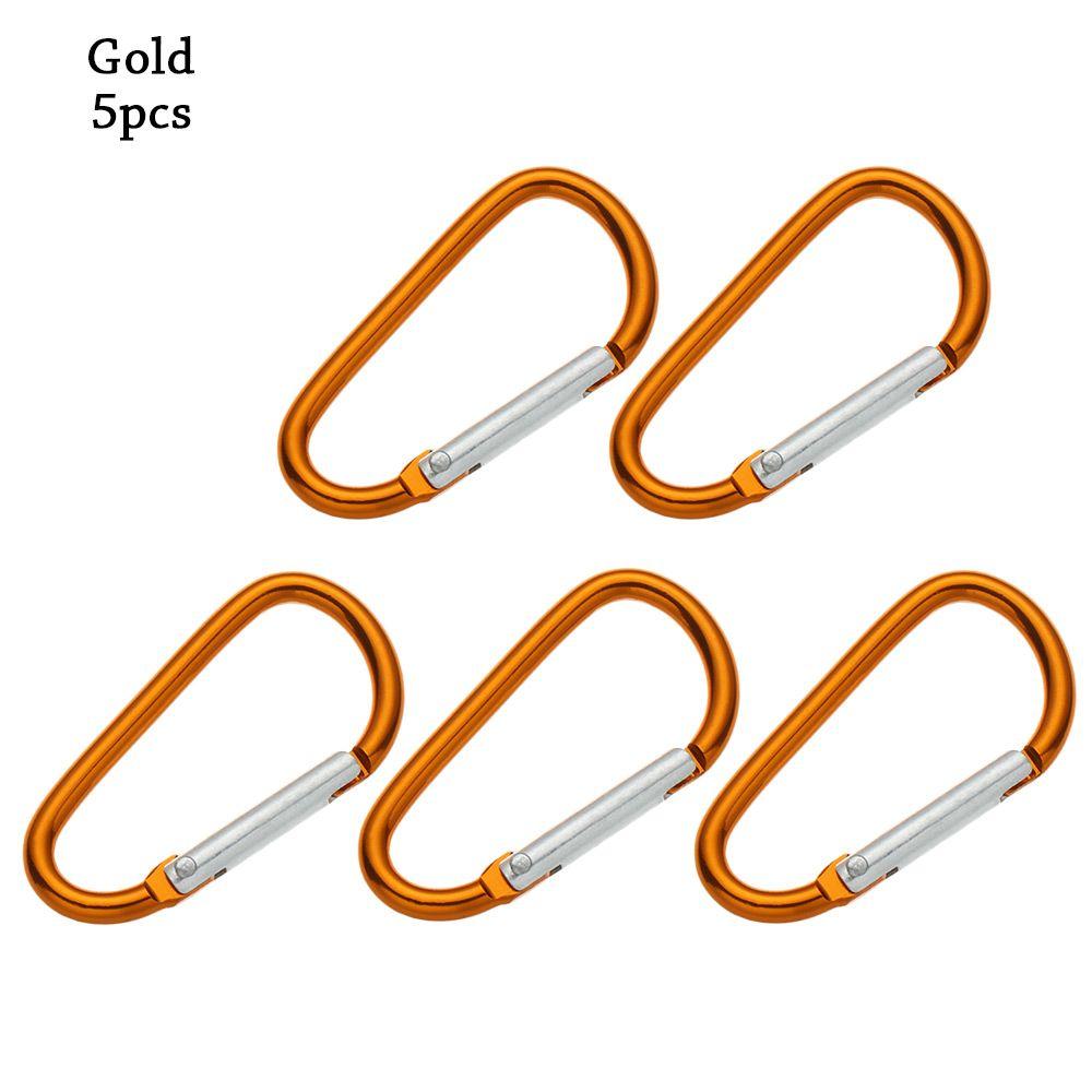 Flerfarget aluminiumsutstyr Legering karabiner Klatreknappspenne nøkkelring Camping Vandring Krok