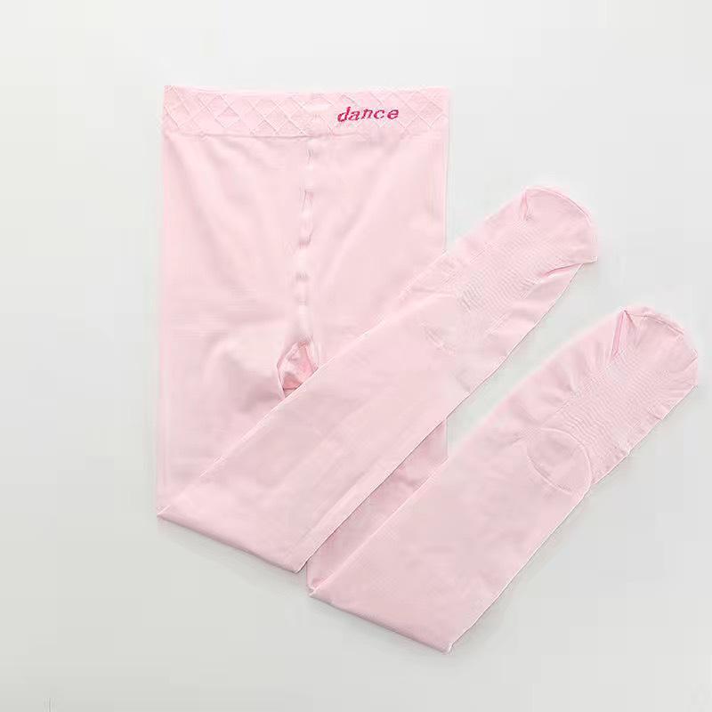 White Silk Girls' Dance Tights - Anti-Pilling, 90D, with Crotch for Exams