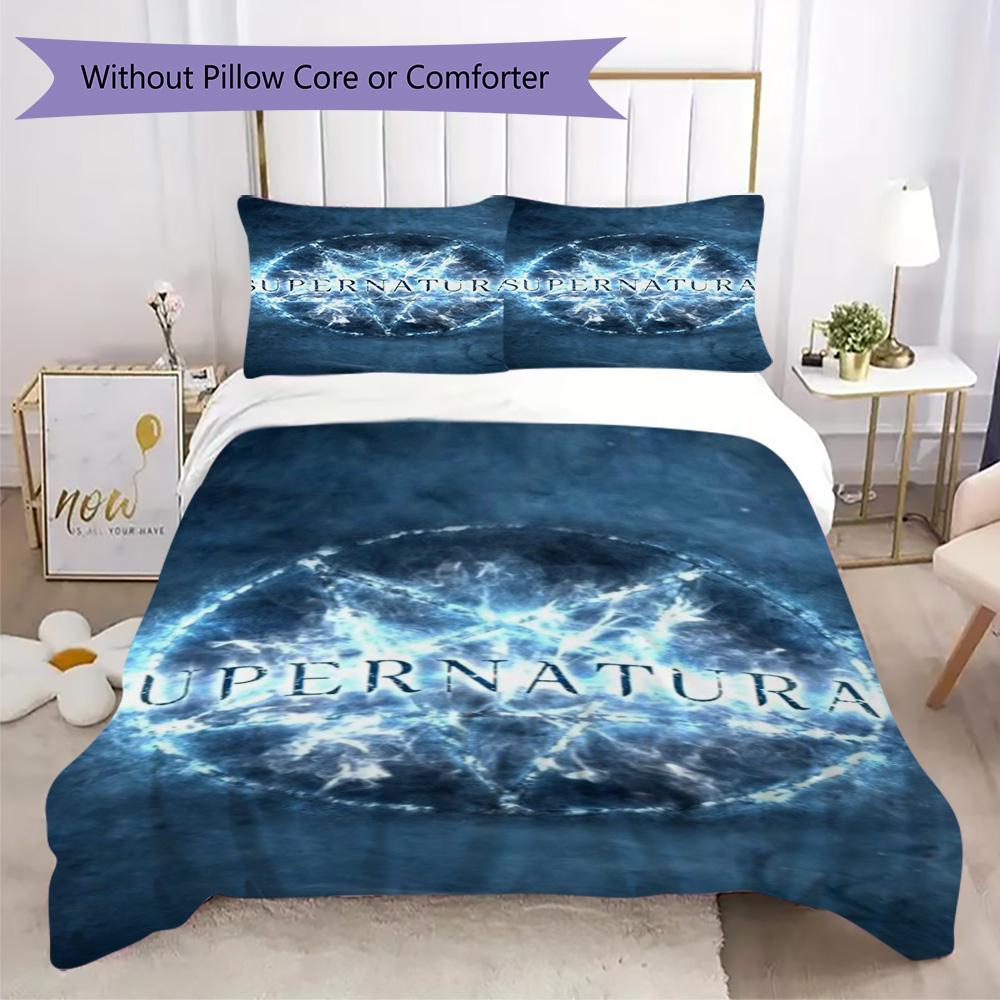 Supernatural Tv Show Character Collage Bedding Without Core 1 Duvet Cover 2 Pillowcase Without Core Bedding Set Duvet Cover And Pillowcase