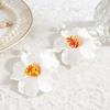 Fashion exaggerated flower earrings Bohemian vacation temperament petal stud earrings summer temperament earrings women