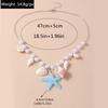 European and American Jewelry Pearl Conch Starfish Necklace Fresh and Simple Beach Collarbone Chain Jewelry