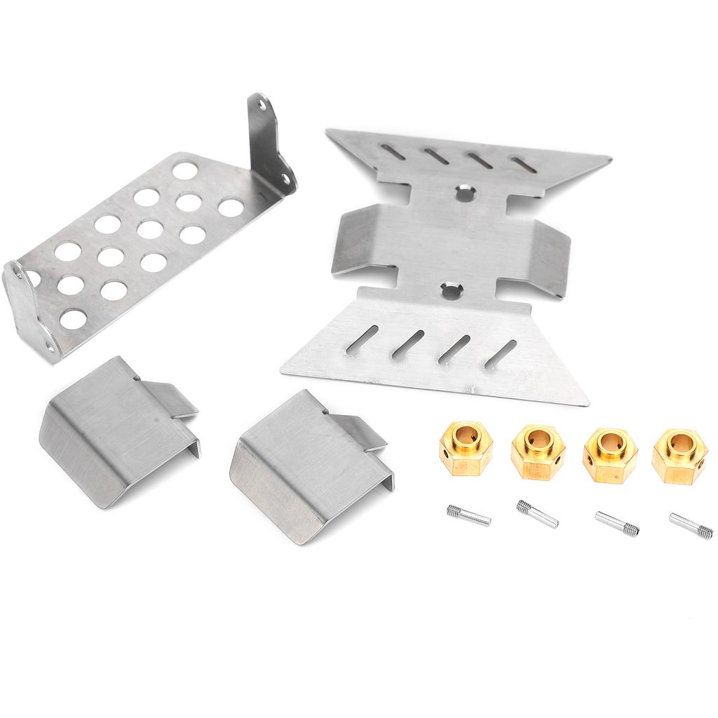 Ochranný podvozok z nehrdzavejúcej ocele s 8mm konektorom pre RC auto AXIAL SCX10 III AXI03007