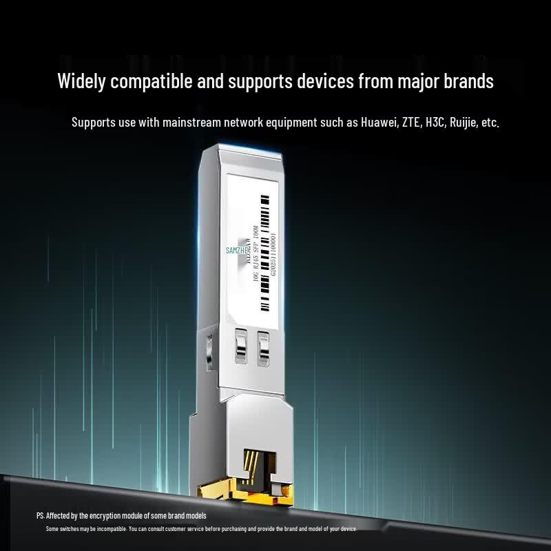 SAMZHE 10G SFP+ Optical To Electrical Ethernet Module
