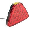 F1 Style Light Tail Stop Triangle Universal Brake Light Center Brake Light Compatible With Various Vehicles(BLACK)