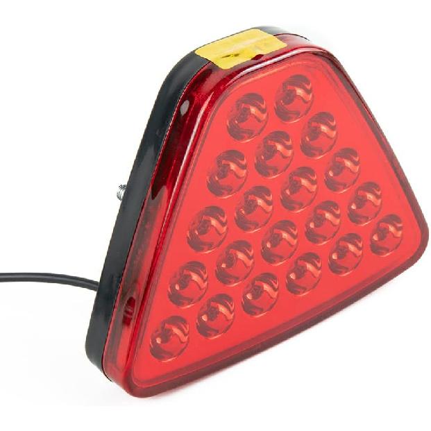 F1 Style Light Tail Stop Triangle Universal Brake Light Center Brake Light Compatible With Various Vehicles(BLACK)