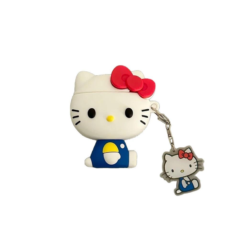 Cute sitting kt cat AirPods pro1 apple bluetooth headset case 1/1 generation cartoon protective case for women